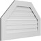 Ekena Millwork Octagonal Top Surface Mount PVC Gable Vent: Functional, w/ 3-1/2"W x 1"P Standard Frame, 38"W x 24"H GVPOT38X2401SF - alternate 5